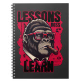 Gorilla Boss Lessons Learn Spiral Notebook  Notizblock (Vorderseite)