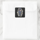 Gorilla Boss Quadratischer Aufkleber (Tasche)