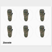 Gorilla Botanical Footprint Nature Sticker (Blatt)