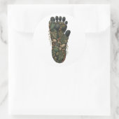 Gorilla Botanical Footprint Nature Sticker (Tasche)