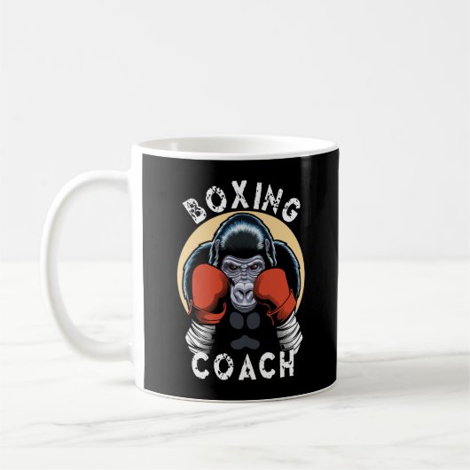 Gorilla Boxing Coach - Sporttrainer Kaffeetasse (Links)