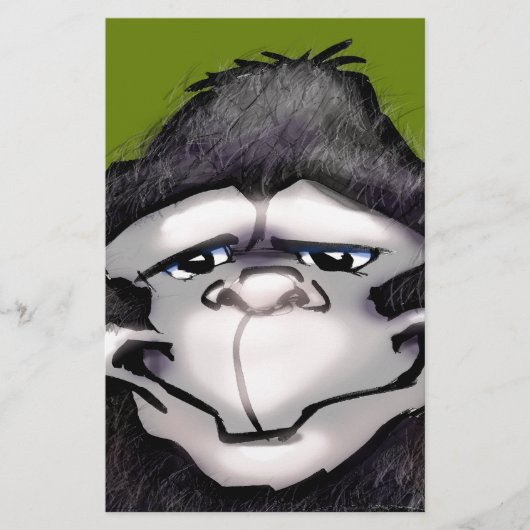 Gorilla Briefpapier (Vorderseite)