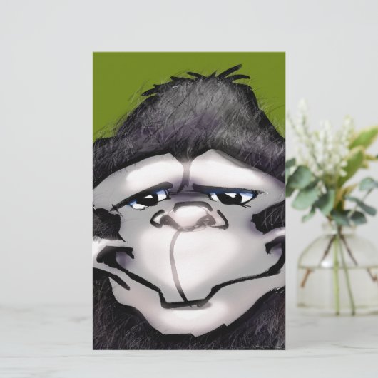 Gorilla Briefpapier (Stehend Vorderseite)