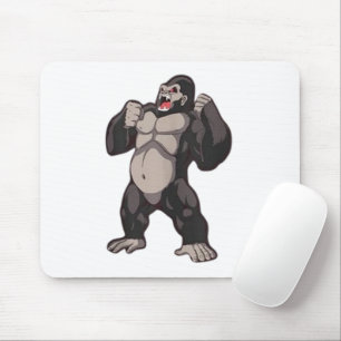 Gorilla Brüllender Affe Monkey Mousepad