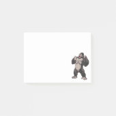 Gorilla Brüllender Affe Monkey Post-it Klebezettel (Vorderseite)