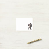 Gorilla Brüllender Affe Monkey Post-it Klebezettel (Auf Schreibtisch)