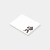 Gorilla Brüllender Affe Monkey Post-it Klebezettel (angewinkelt)