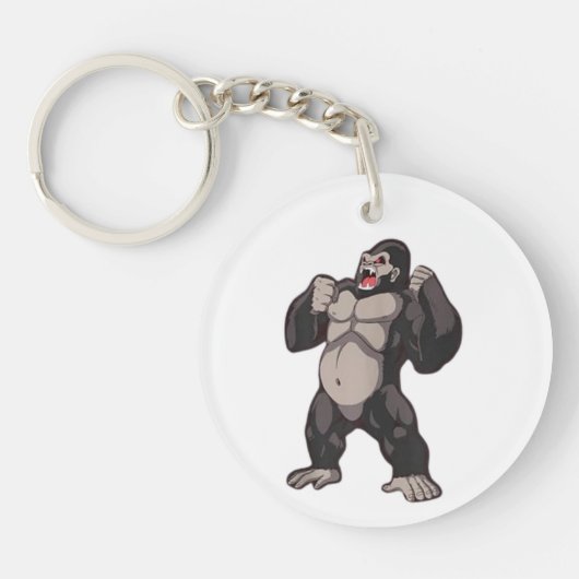 Gorilla Brüllender Affe Schlüsselanhänger (Vorderseite)