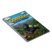 Gorilla Bwindi Wald Modern KlayKoo Notizblock (Rechte Seite)