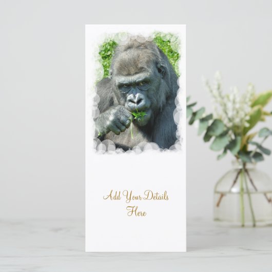 GORILLA CARD (Stehend Vorderseite)