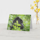 Gorilla Card - Leere auf der Innenseite Karte (Gelbe Blume)