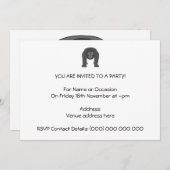 Gorilla-Cartoon Einladung (Vorne/Hinten)