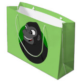 Gorilla Cartoon großes Geschenktüte (Rückseite Schrägansicht)