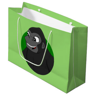 Gorilla Cartoon großes Geschenktüte
