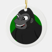 Gorilla Cartoon Keramik Ornament (Vorne)