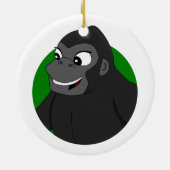 Gorilla Cartoon Keramik Ornament (Hinten)