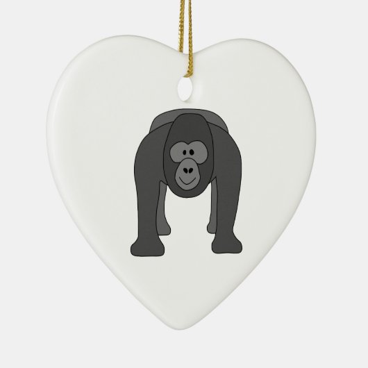 Gorilla-Cartoon Keramik Ornament (Rechts)