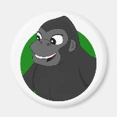 Gorilla Cartoon Magnet (Vorne)