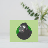 Gorilla Cartoon Postcard Postkarte (Stehend Vorderseite)