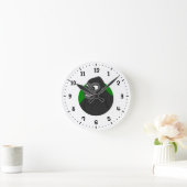 Gorilla Cartoon Round Clock Runde Wanduhr (Zuhause)
