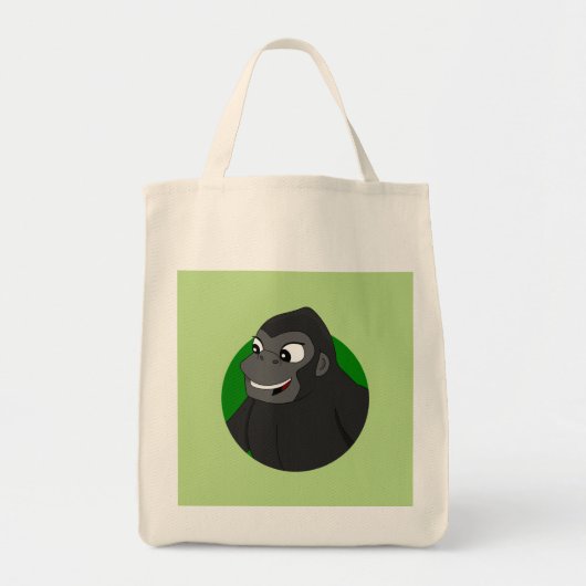 Gorilla Cartoon Tote Bag Tragetasche (Vorne)