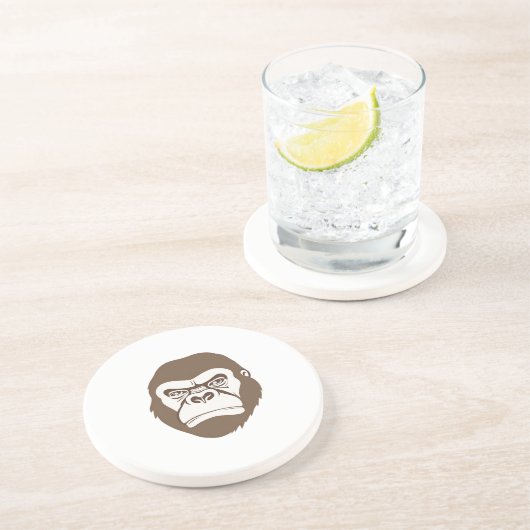 Gorilla Cartoon Zeichnend Getränkeuntersetzer (Seite)