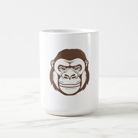 Gorilla Cartoon Zeichnend Kaffeetasse (Mittel)