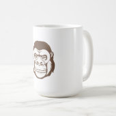 Gorilla Cartoon Zeichnend Kaffeetasse (VorderseiteRechts)