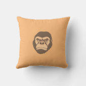 Gorilla Cartoon Zeichnend Kissen (Rückseite)