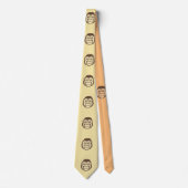 Gorilla Cartoon Zeichnend Krawatte (Vorderseite)