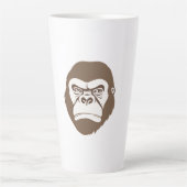 Gorilla Cartoon Zeichnend Milchtasse (Vorderseite)