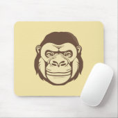Gorilla Cartoon Zeichnend Mousepad (Mit Mouse)