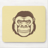 Gorilla Cartoon Zeichnend Mousepad (Vorne)