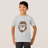 Gorilla Cartoon Zeichnend T-Shirt (Vorne ganz)