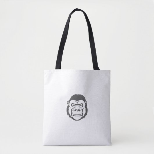 Gorilla Cartoon Zeichnend Tasche (Vorderseite)