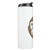 Gorilla Cartoon Zeichnend Thermosbecher (Nach links gedreht)