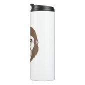 Gorilla Cartoon Zeichnend Thermosbecher (Nach rechts gedreht)