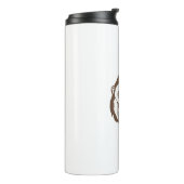 Gorilla Cartoon Zeichnend Thermosbecher (Nach links gedreht)