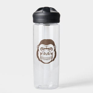 Gorilla Cartoon Zeichnend Trinkflasche