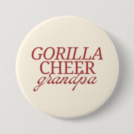 Gorilla Cheer Grandpa Button
