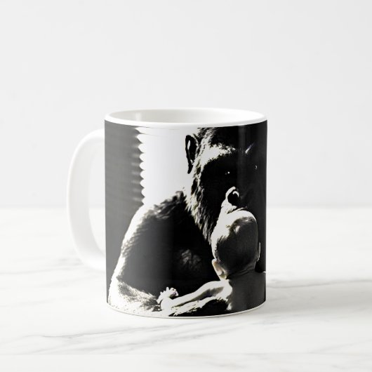 Gorilla & Child Kaffeetasse (Vorderseite Links)