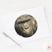 Gorilla Classic Round Sticker (Umschlag)