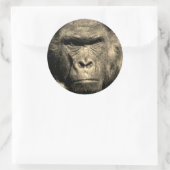 Gorilla Classic Round Sticker (Tasche)