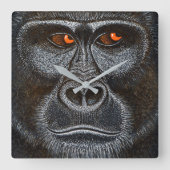 Gorilla Clock Quadratische Wanduhr (Vorderseite)