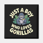 Gorilla Costume For Boys Men Kid Animal Lover Monk Magnet (Vorne)