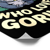 Gorilla Costume For Boys Men Kid Animal Lover Monk Poster (Ecke)