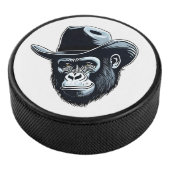Gorilla Cowboy Eishockey Puck (3/4)
