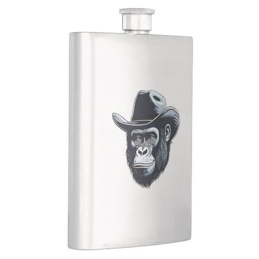 Gorilla Cowboy Flachmann (Rechts)