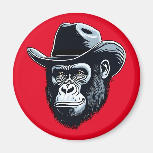 Gorilla Cowboy Magnet (Vorne)