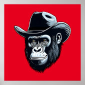 Gorilla Cowboy Poster (Vorne)